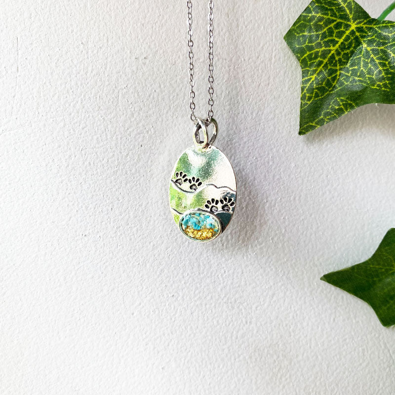 Pawprints on the Trail Necklace