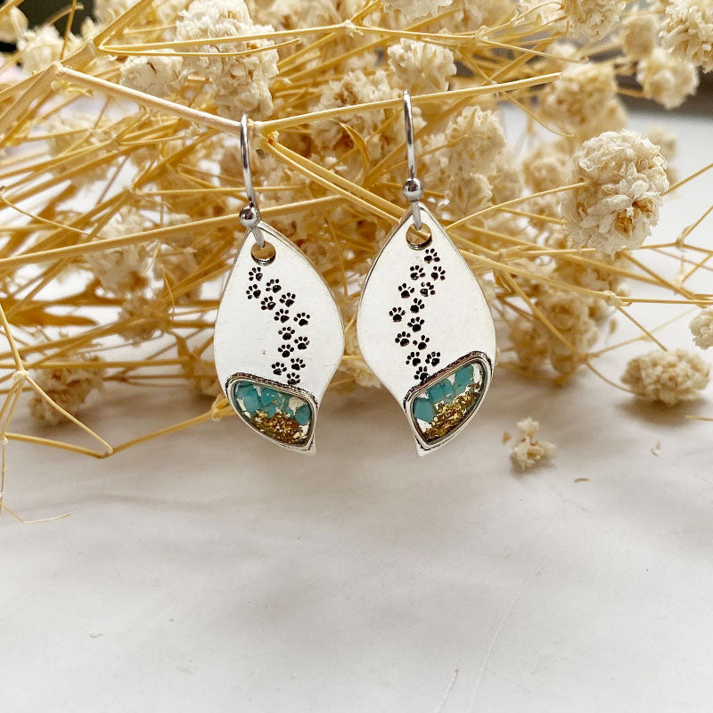 Forest Paw Petal Earrings