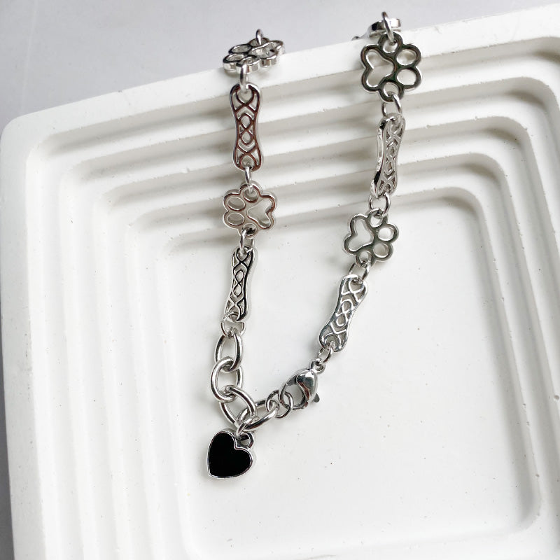 Pawprints of Love Charm Bracelet