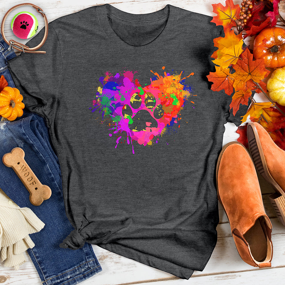 Heart Splash Paw Tee