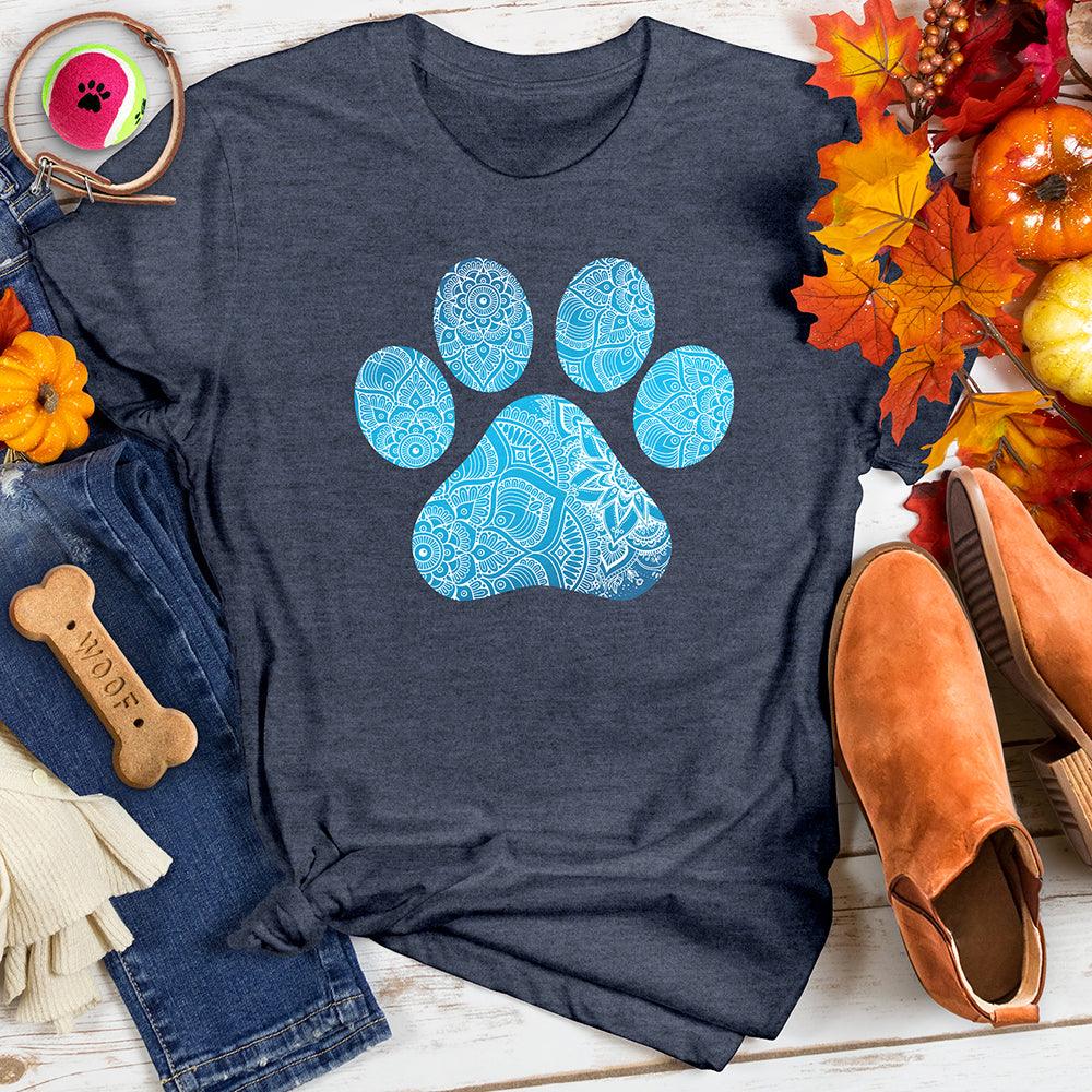 Mandala Pattern Paw Tee