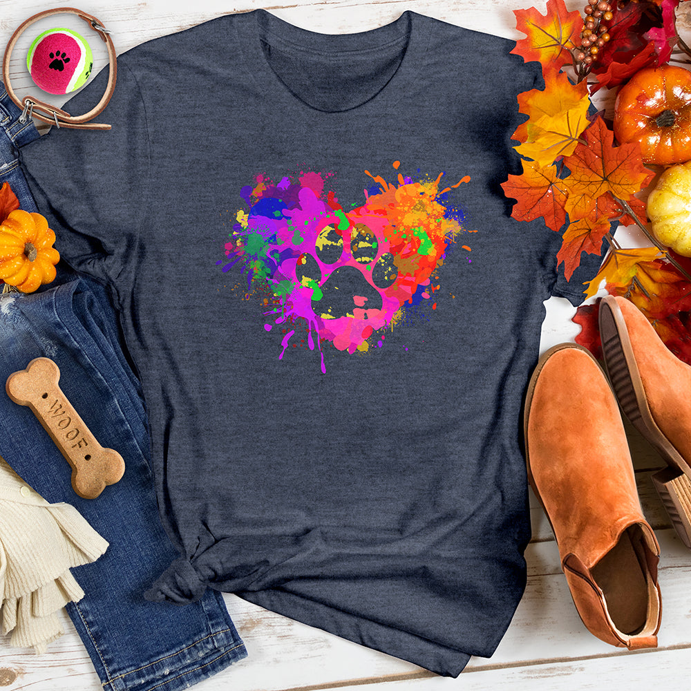 Heart Splash Paw Tee