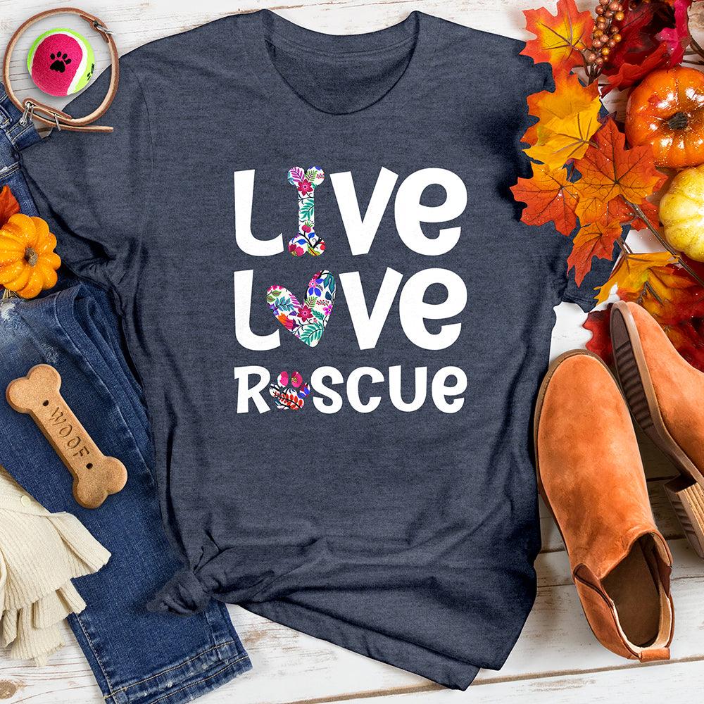 Live Love Rescue Floral Tee