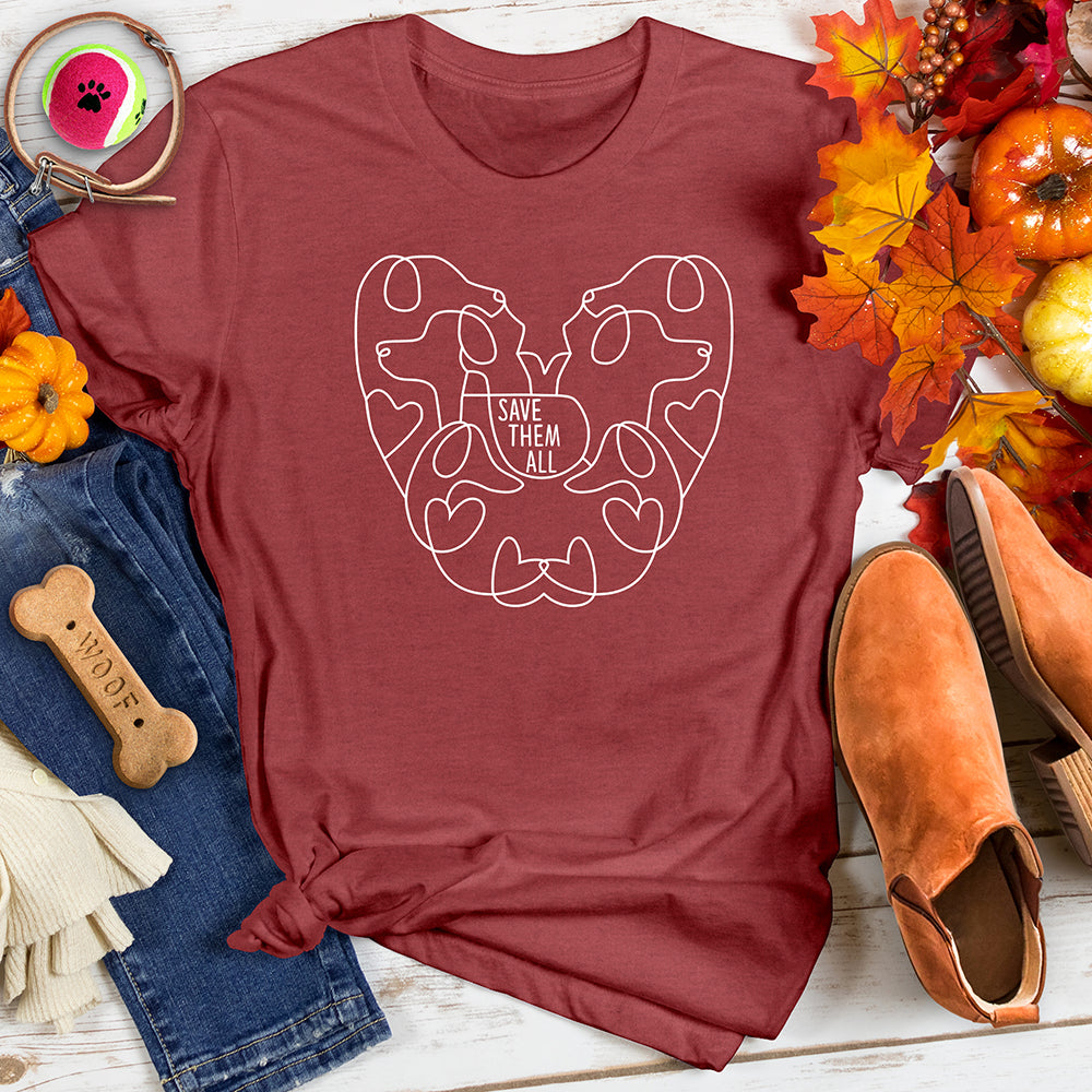 Heart Paw Rescue Tee