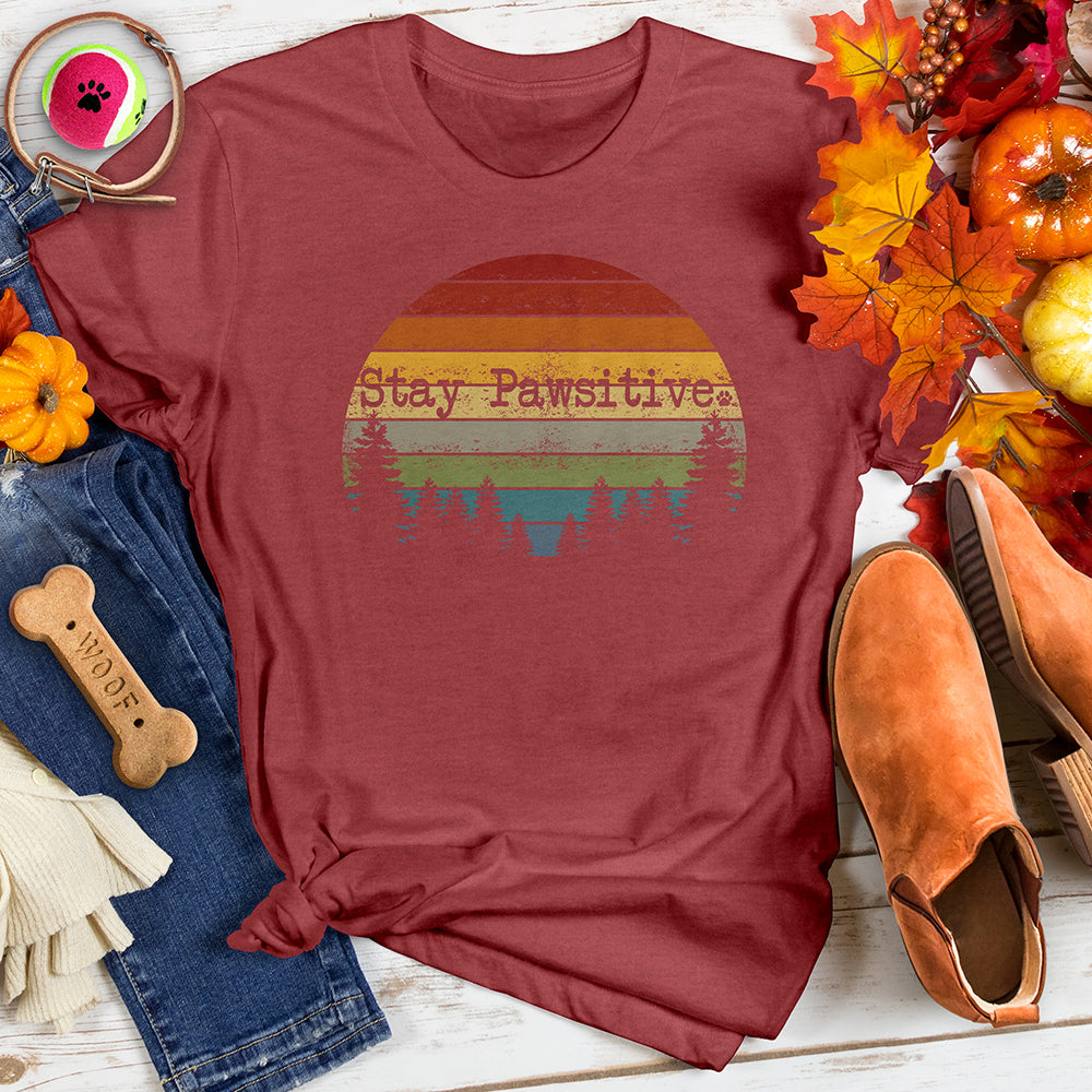 Pawsitive Sunset Tee
