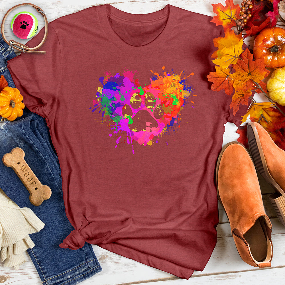 Heart Splash Paw Tee