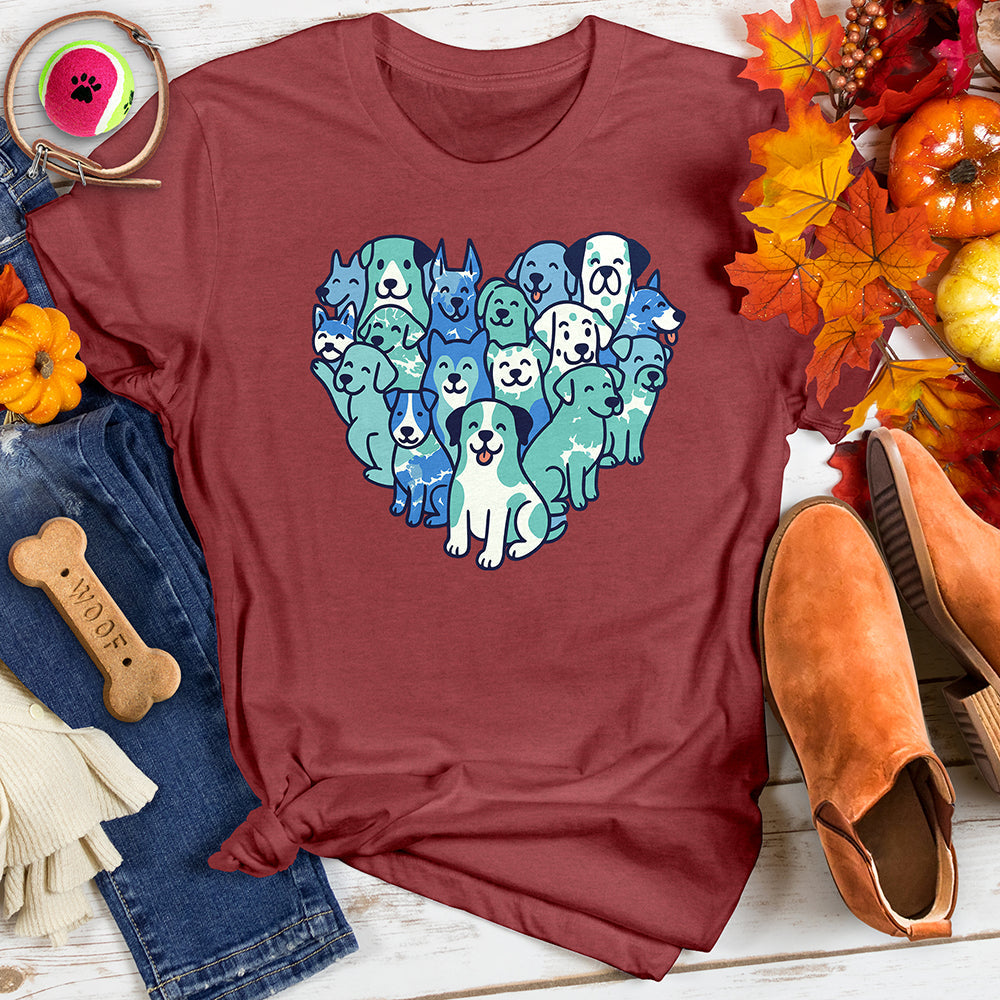 Heart Shaped Dog Tee