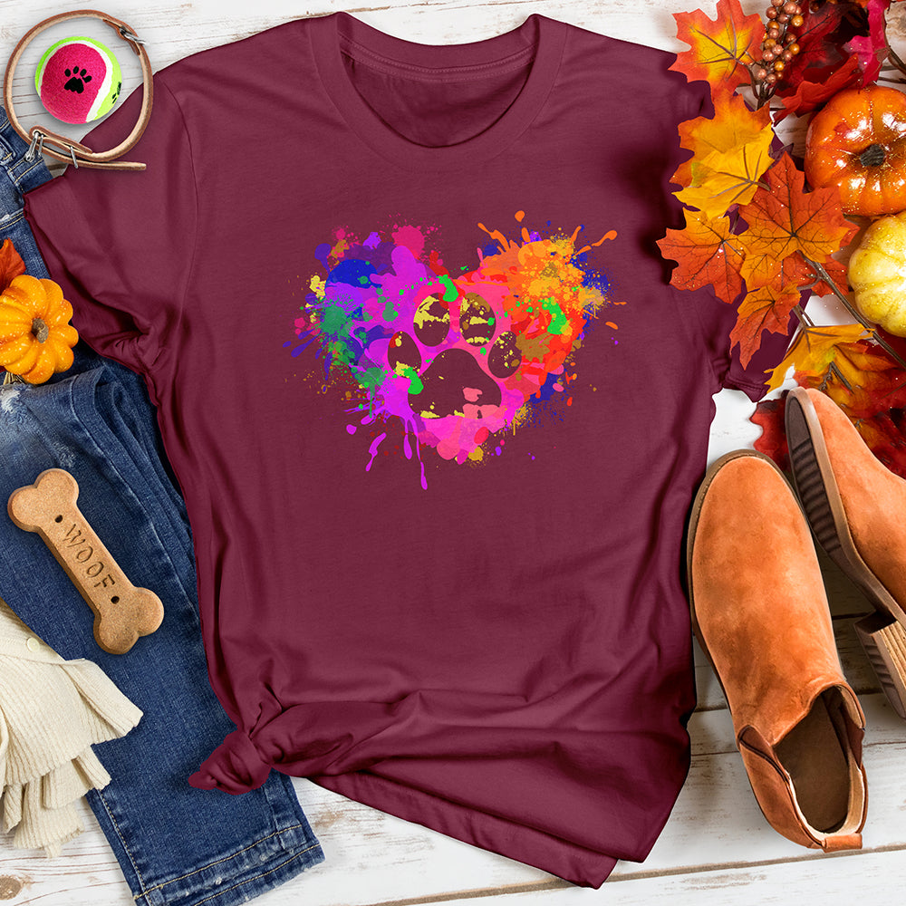 Heart Splash Paw Tee