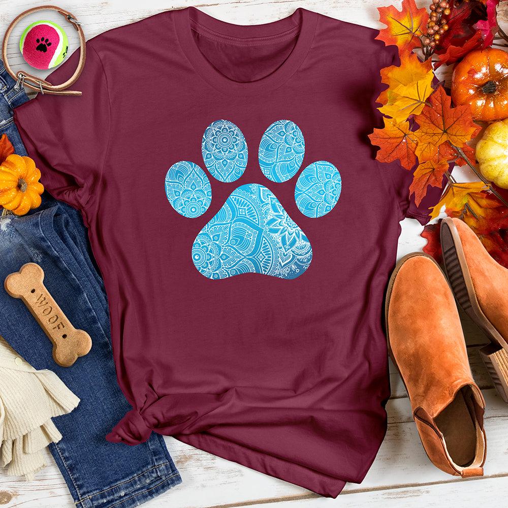 Mandala Pattern Paw Tee