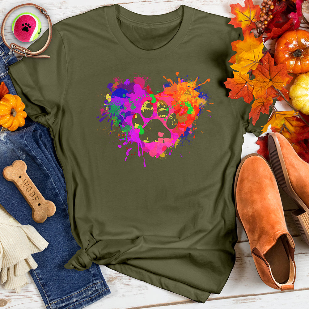 Heart Splash Paw Tee