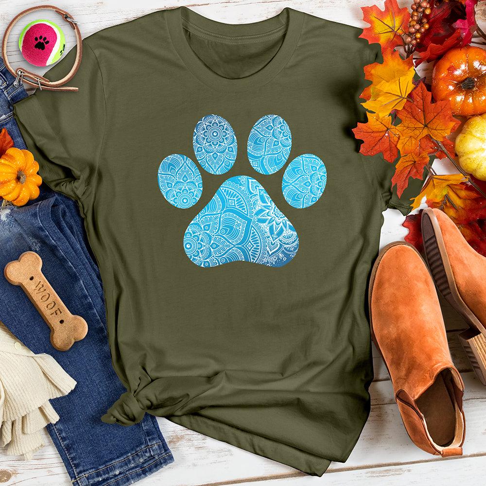 Mandala Pattern Paw Tee