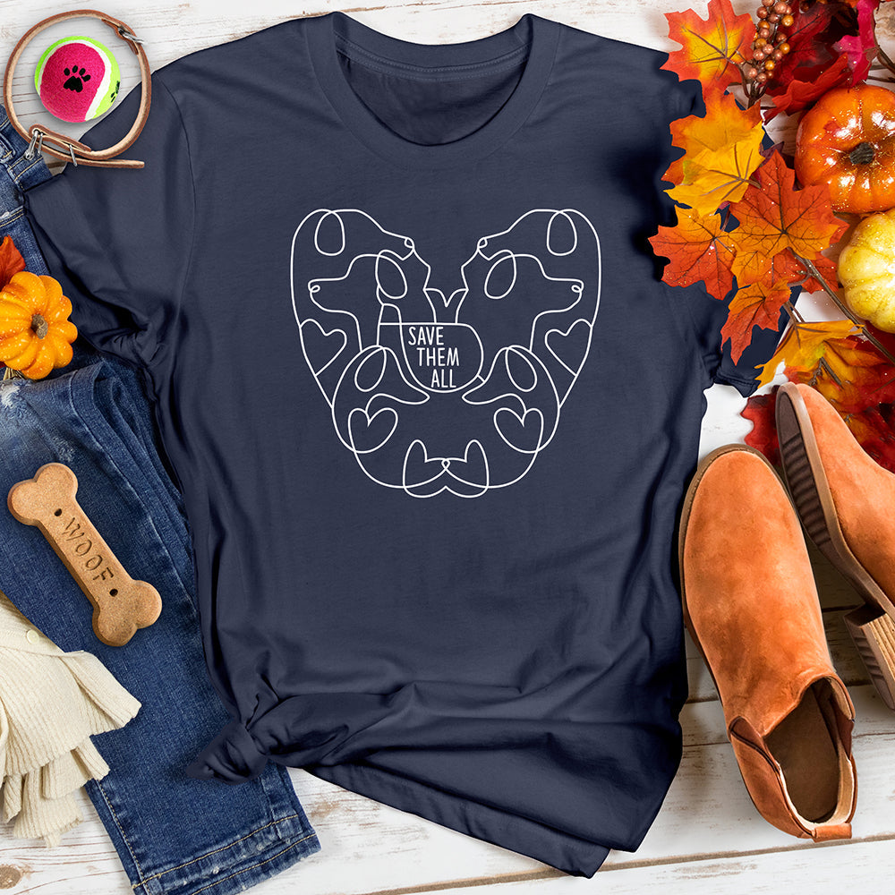 Heart Paw Rescue Tee