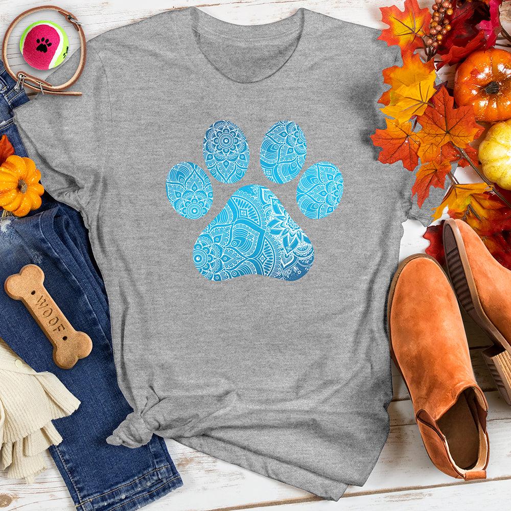 Mandala Pattern Paw Tee