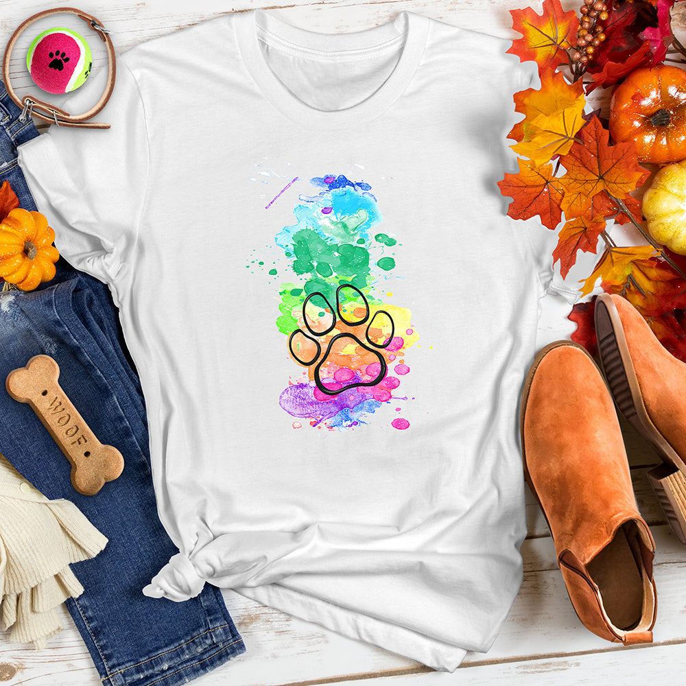 Rainbow Paw Tee