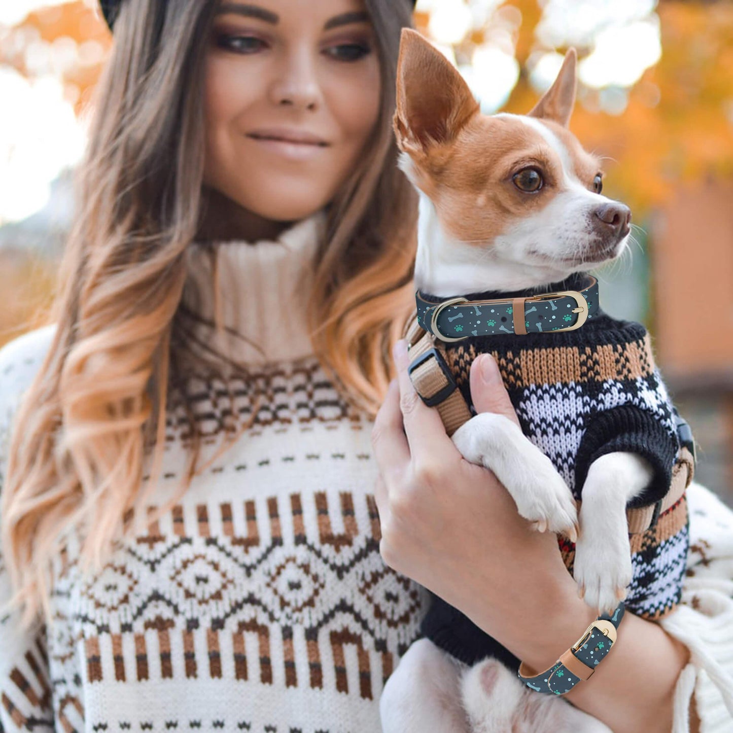 Bone Paw Collar and Bracelet Set