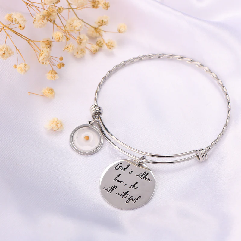 Stay Pawsitive Charm Bangle