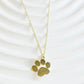 Gold Paw Necklace