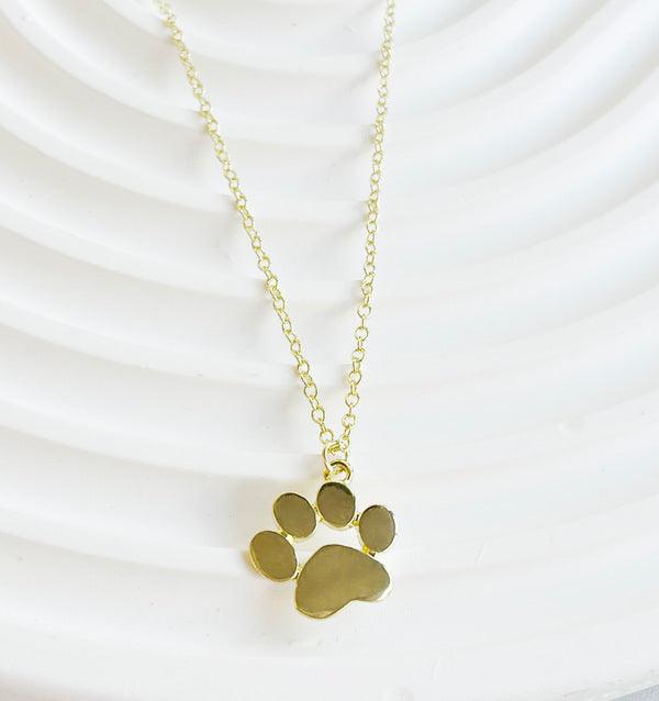 Gold Paw Necklace