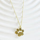 Gold Paw Necklace