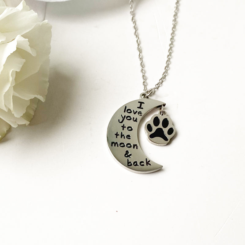 To The Moon Paw Necklace