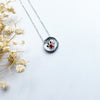 Paw Halo Birthstone Necklaces