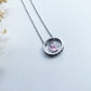 Paw Halo Birthstone Necklaces