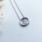 Paw Halo Birthstone Necklaces