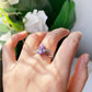 Paw Print Path Stone Rings