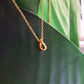 Golden Paw Teardrop Necklace