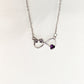 Infinity Birthstone Paw Print Necklaces