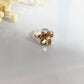 Paw Print Birthstone Rings