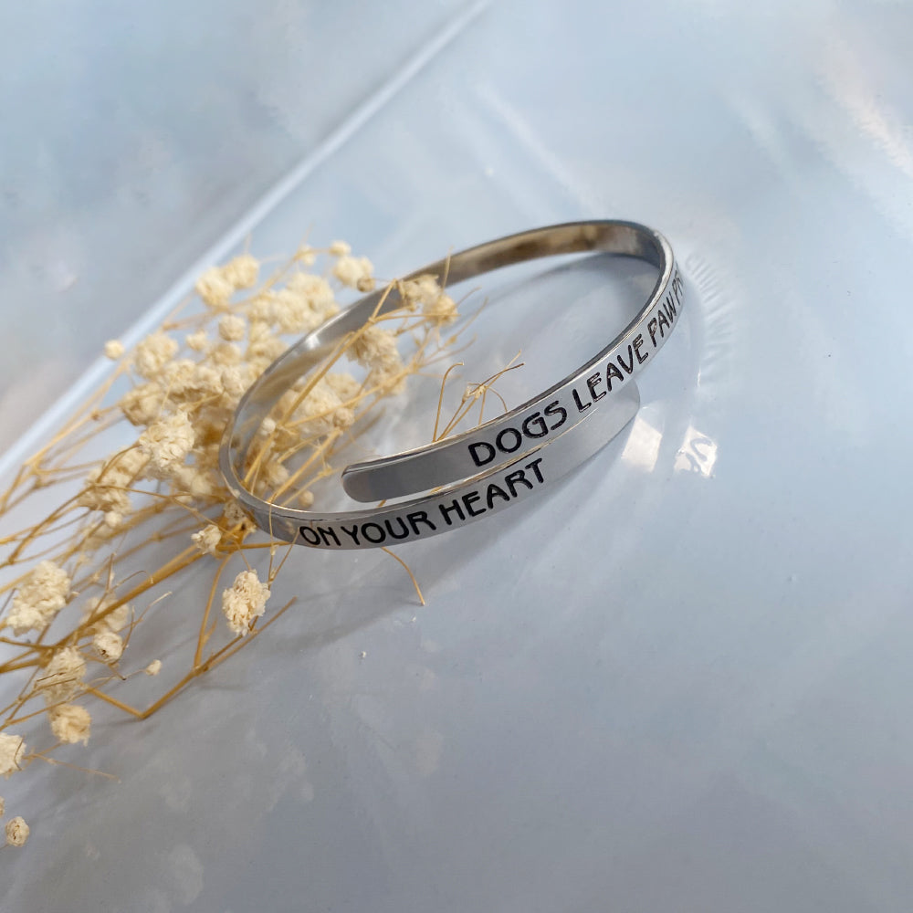 Dogs Leave Paw Prints Twist Bracelet