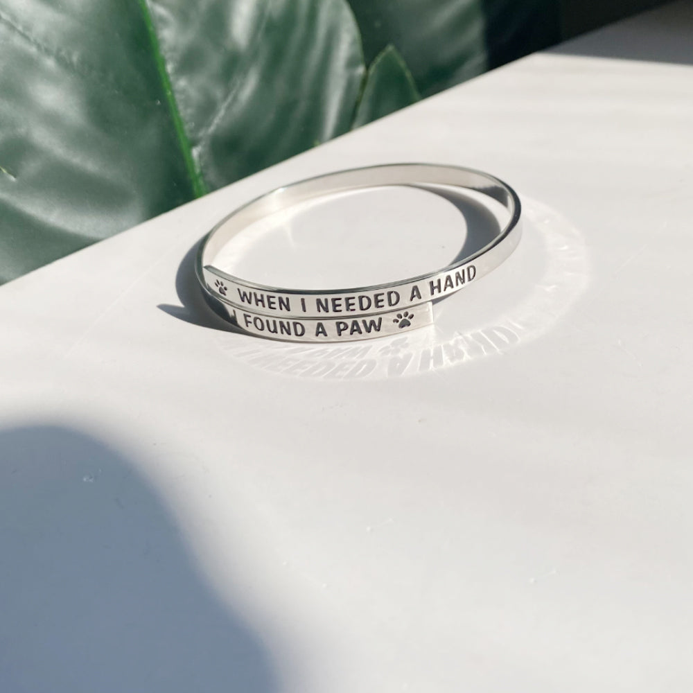 I Found a Paw Twist Bracelet