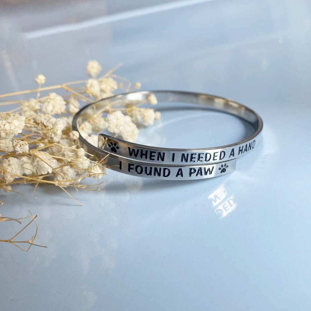 I Found a Paw Twist Bracelet