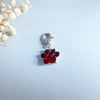 Paw Print Birthstone Keychains