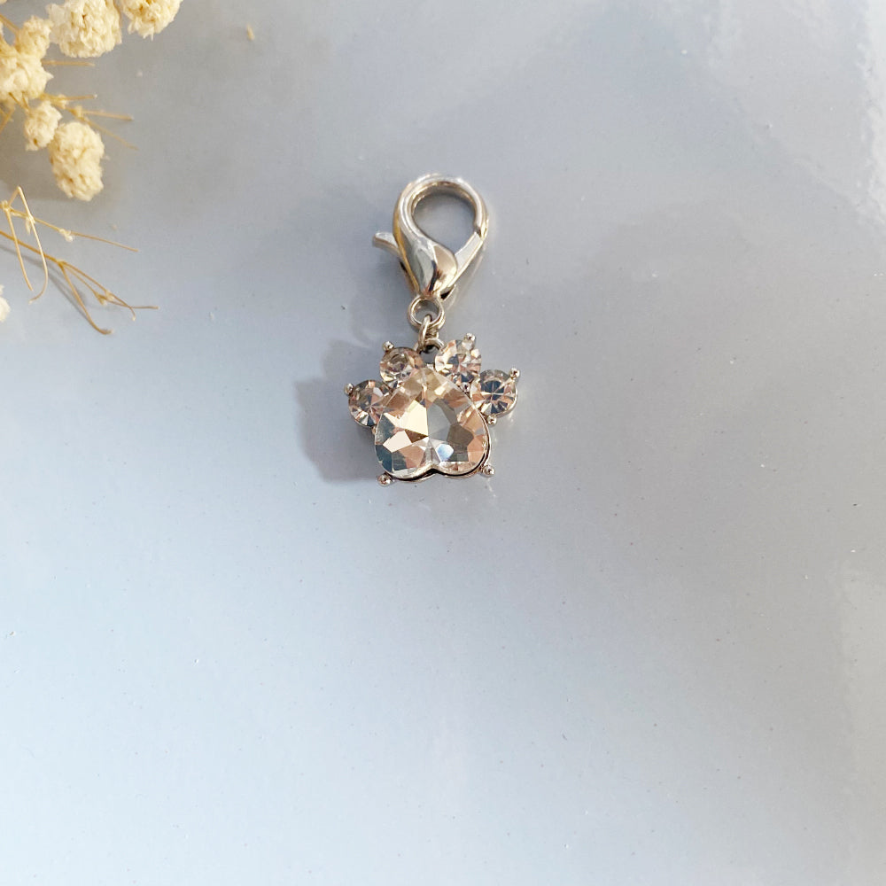 Paw Print Birthstone Keychains