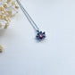 Paw Print Birthstone Necklaces