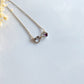 Infinity Birthstone Paw Print Necklaces