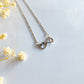 Infinity Birthstone Paw Print Necklaces