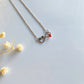 Infinity Birthstone Paw Print Necklaces