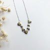 Golden Paws Heart Cascade Necklace