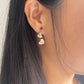 Golden Paws Heart Drop Earrings