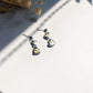 Golden Paws Heart Drop Earrings