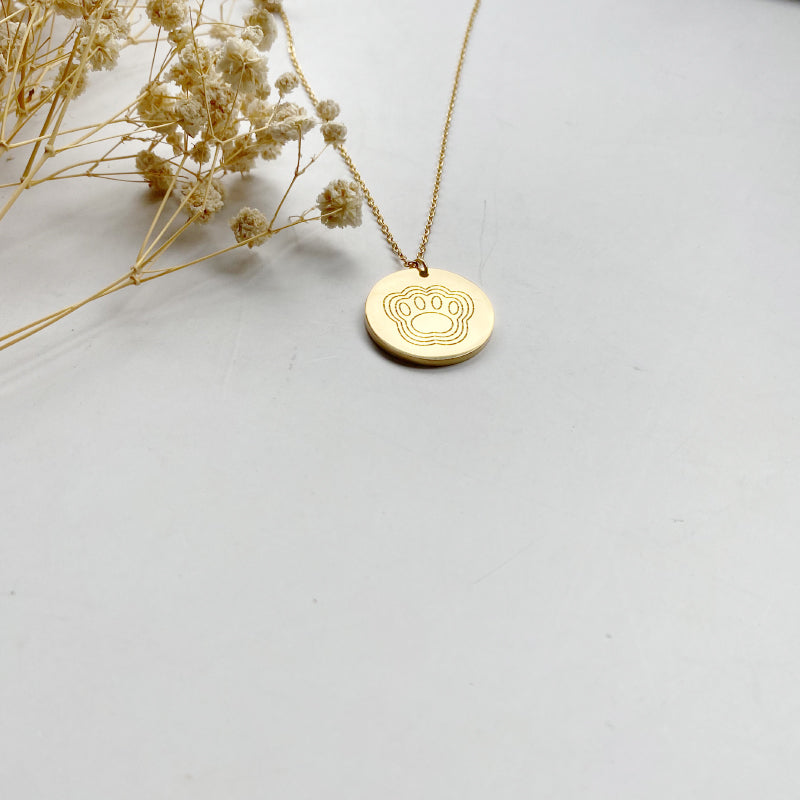 Golden Paw Aura Necklace