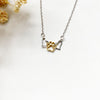 Heartfelt Paws Duo Necklace – Golden Love Edition