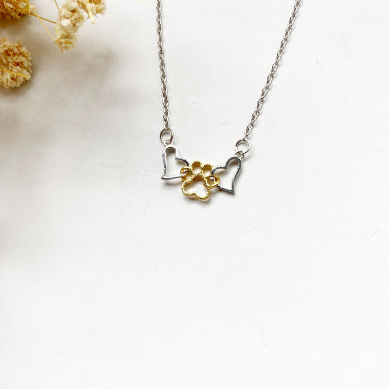 Celestial Pup Pawprint Necklace