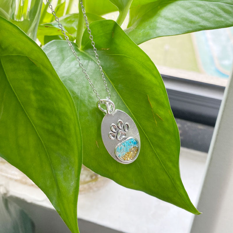 Turquoise Paw Haven Necklace