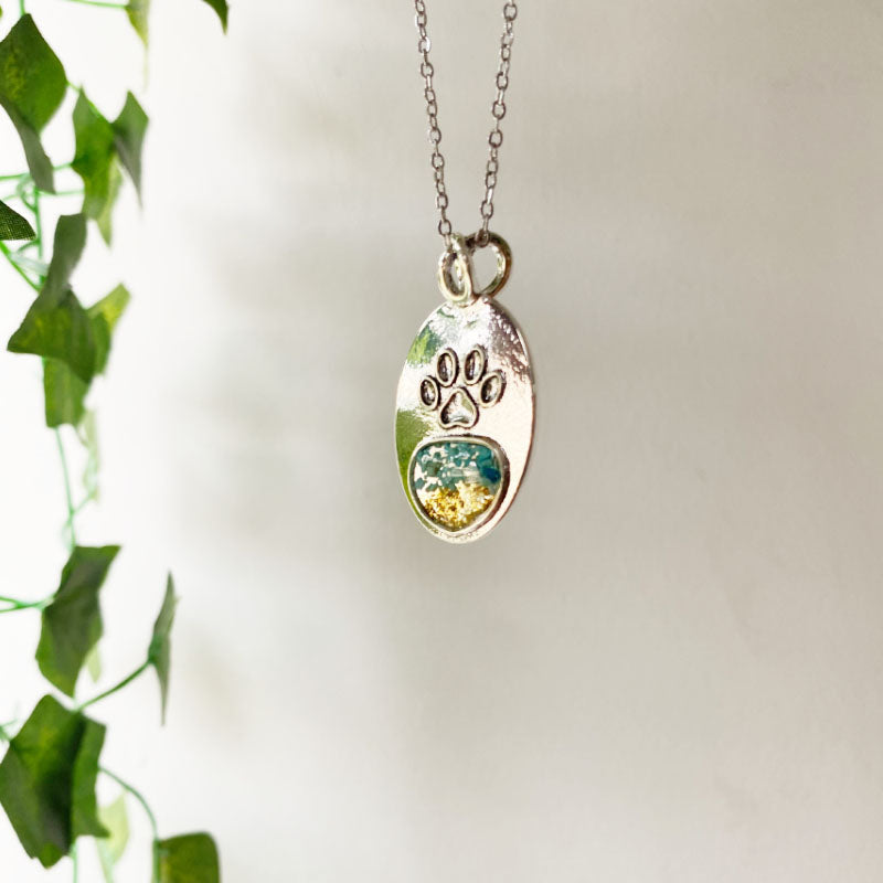 Turquoise Paw Haven Necklace