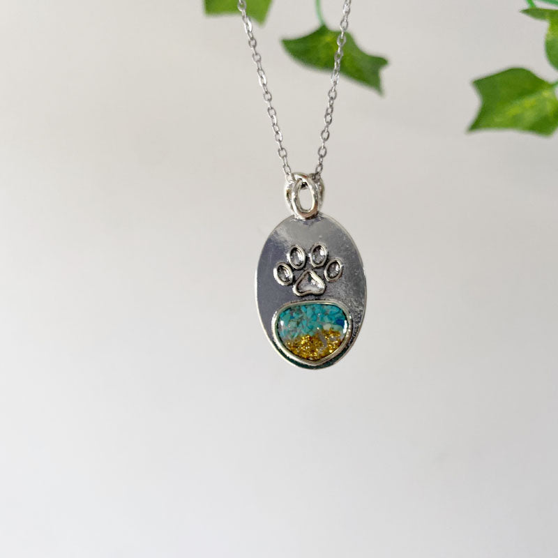 Turquoise Paw Haven Necklace