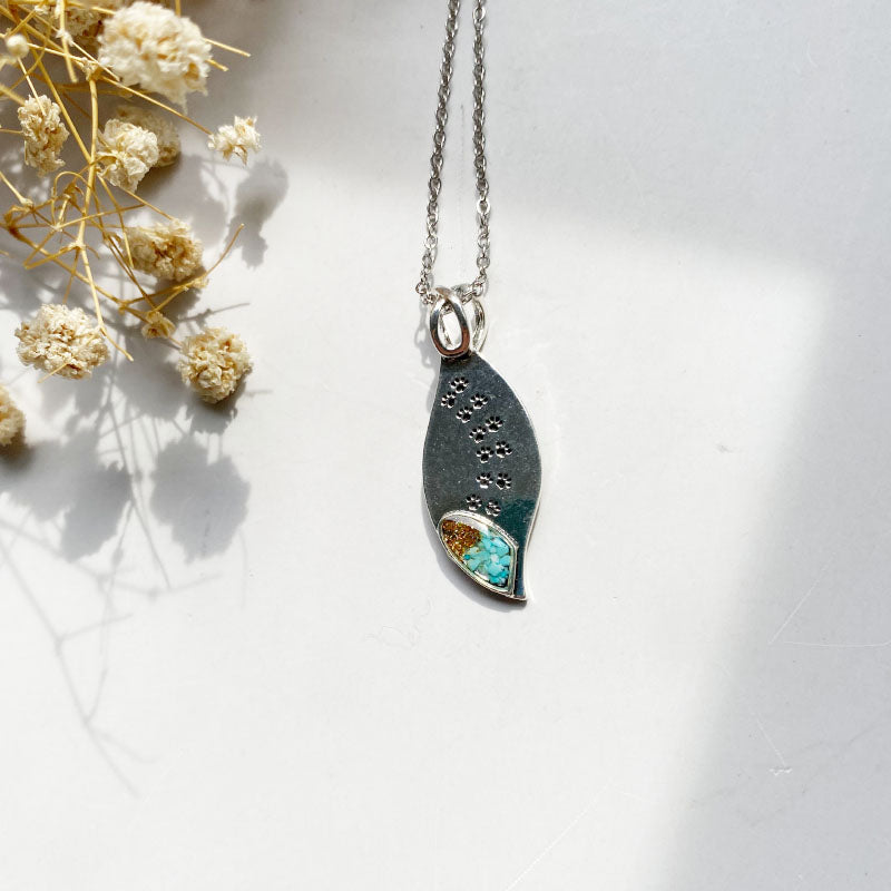Trail Petal Pawprints Necklace